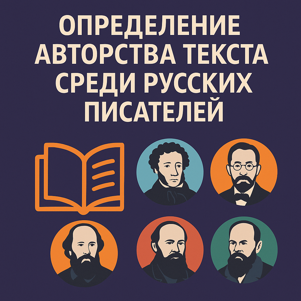 Определение авторства текста среди русских писателей